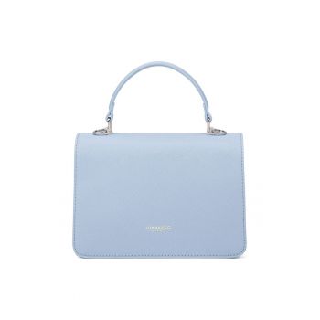 Geanta crossbody de piele ecologica cu logo discret