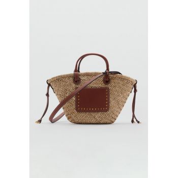 Geanta crossbody din paie