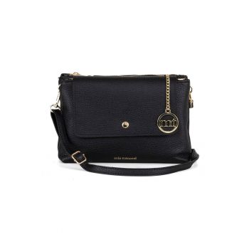 Geanta crossbody din piele cu bareta detasabila