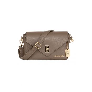 Geanta crossbody din piele cu logo