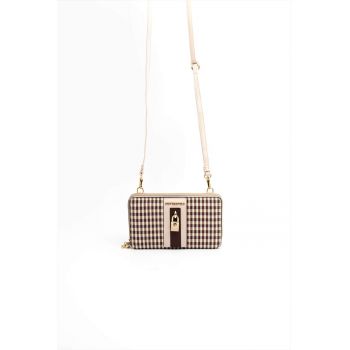 Geanta crossbody din piele ecologica cu bareta ajustabila si detasabila