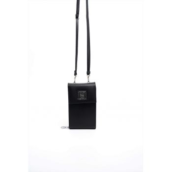 Geanta crossbody din piele ecologica cu clapa