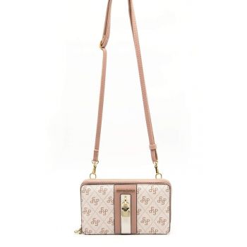Geanta crossbody din piele ecologica cu logo