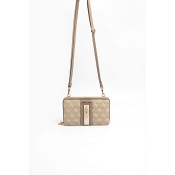 Geanta crossbody din piele ecologica cu model