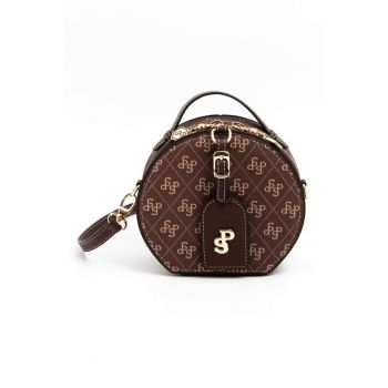 Geanta crossbody din piele ecologica cu model