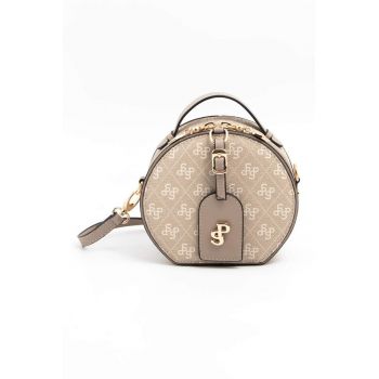 Geanta crossbody din piele ecologica cu model