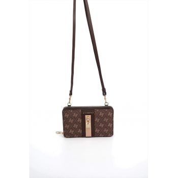 Geanta crossbody din piele ecologica cu model