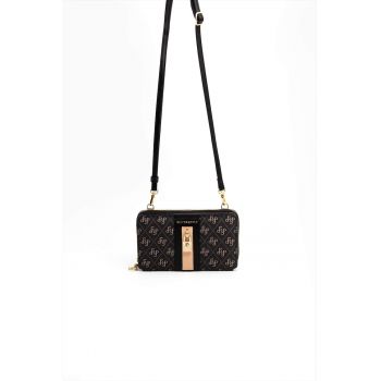 Geanta crossbody din piele ecologica cu model