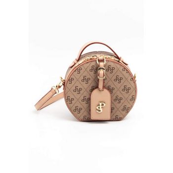 Geanta crossbody din piele ecologica cu model
