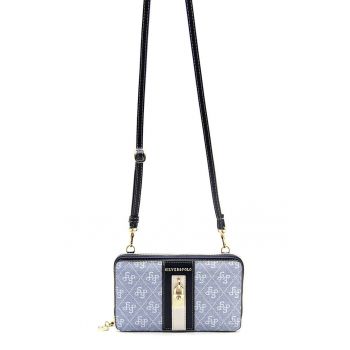Geanta crossbody din piele ecologica cu monograma