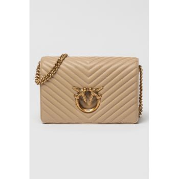 Geanta crossbody din piele Love Click