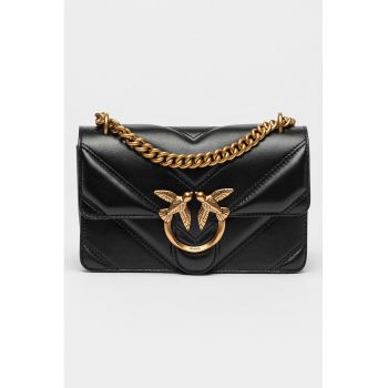 Geanta crossbody mica cu bareta de lant Love One