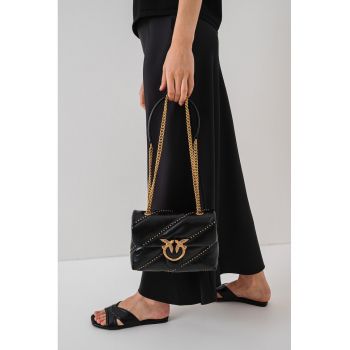 Geanta crossbody mica de piele Love Puff