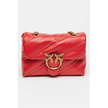 Geanta crossbody mica de piele Love Puff