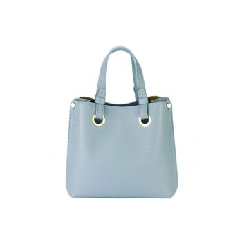 Geanta deschis medie din piele naturala 8916 129 deschis