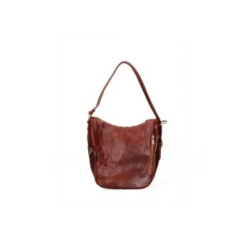 Geanta hobo de piele