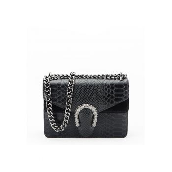 Geanta mica din piele naturala 8936 120 Negru 14170