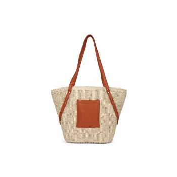 Geanta shopper cu aspect tesut Rialma