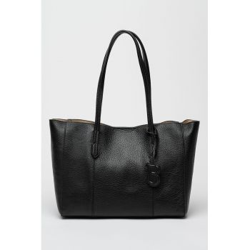 Geanta shopper din piele cu etui detasabil