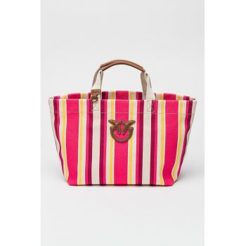Geanta shopping cu dungi