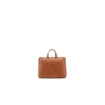 Geanta unisex de piele cu bareta de umar