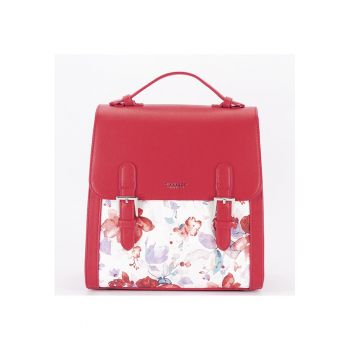 Rucsac albastru deschis cu imprimeu floral DHJ731-3 M11 17284