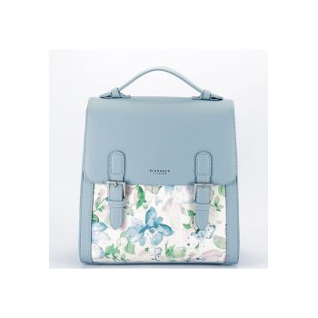 Rucsac albastru deschis cu imprimeu floral DHJ731-3 M11 17284