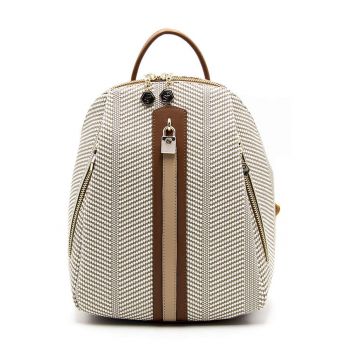 Rucsac din piele ecologica cu aspect tesut