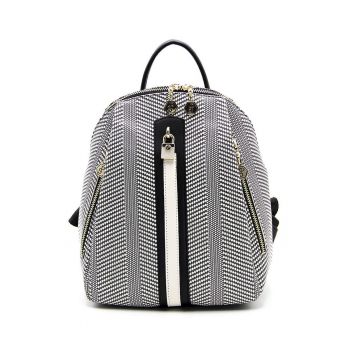 Rucsac din piele ecologica cu aspect tesut