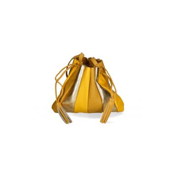 Geanta bucket de piele