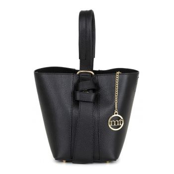 Geanta bucket din piele