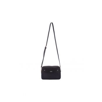 Geanta crossbody cu fermoar si bareta ajustabila