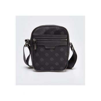 Geanta crossbody cu imprimeu cu monograma Harumen