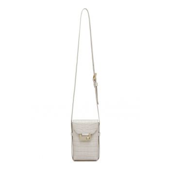 Geanta crossbody cu model piele de reptila