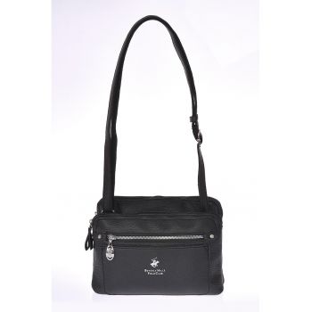 Geanta crossbody de piele ecologica cu doua compartimente
