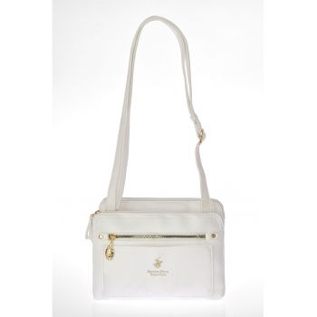 Geanta crossbody de piele ecologica cu doua compartimente