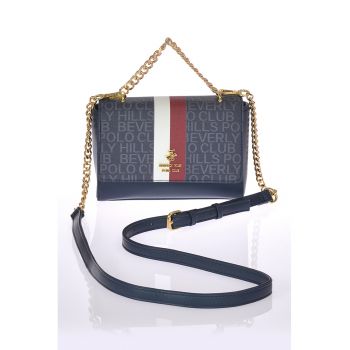 Geanta crossbody de piele ecologica cu logo