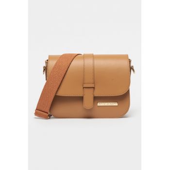 Geanta crossbody din piele cu clapa