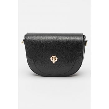 Geanta crossbody din piele cu clapa