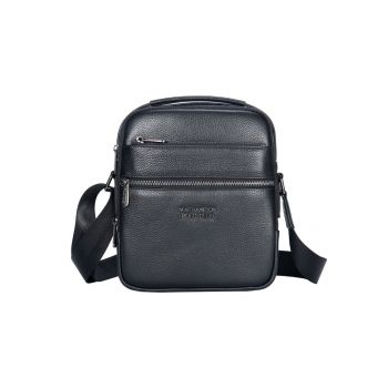 Geanta crossbody din piele cu detaliu logo