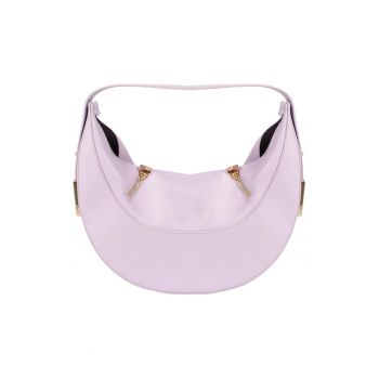 Geanta dama -  violet - 32x37x10.5cm - cu manere si buzunar interior - din piele ecologica