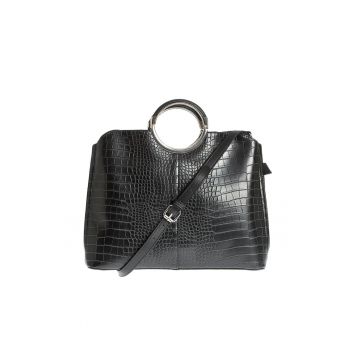 Geanta neagra cu manere rotunde -  Paris