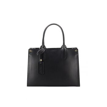 Geanta neagra din piele naturala 8969 122 11409