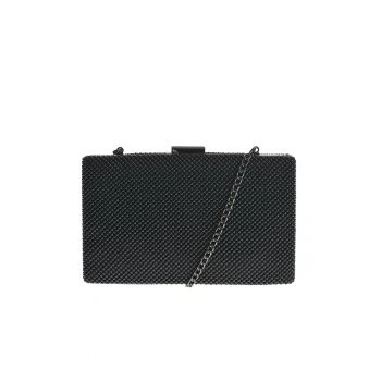 Geanta plic neagra cu bareta detasabila -  Paris