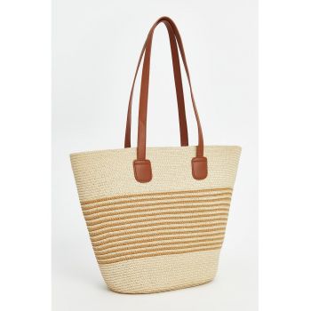 Geanta shopper cu buzunar interior