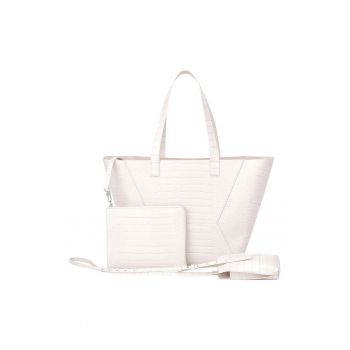 Geanta shopper cu model crocodil