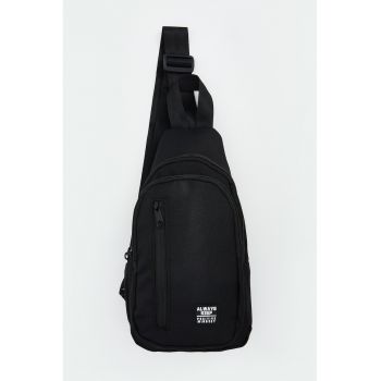 Geanta slingbag cu buzunare cu fermoar