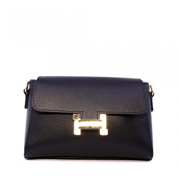 Poșetă crossbody femei Luca di Gioia neagră din piele 144POSP3572N