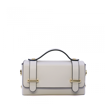 Poșetă mini crossbody femei Luca di Gioia gri din piele 144POSP3578GR