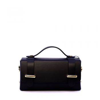Poșetă mini crossbody femei Luca di Gioia neagră din piele 144POSP3578N